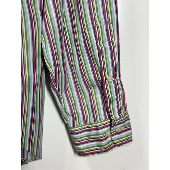 VTG Ralph Lauren Button Down Classic Fit Colorful Casual Preppy Men's Size 17/XL - Picture 8 of 9